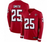 Men's Nike Atlanta Falcons #25 Ito Smith Limited Red Therma Long Sleeve NFL Jersey