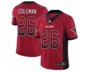 Men's Nike Atlanta Falcons #26 Tevin Coleman Limited Red Rush Drift Fashion NFL Jersey