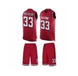 Men's Nike Atlanta Falcons #33 Blidi Wreh-Wilson Limited Red Tank Top Suit NFL Jersey