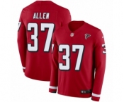Men's Nike Atlanta Falcons #37 Ricardo Allen Limited Red Therma Long Sleeve NFL Jersey