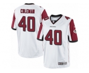 Men's Nike Atlanta Falcons #40 Derrick Coleman Limited White NFL Jersey