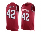 Men's Nike Atlanta Falcons #42 Duke Riley Limited Red Player Name & Number Tank Top NFL Jersey