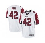 Men's Nike Atlanta Falcons #42 Duke Riley Limited White NFL Jersey