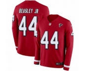 Men's Nike Atlanta Falcons #44 Vic Beasley Limited Red Therma Long Sleeve NFL Jersey