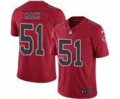 Men's Nike Atlanta Falcons #51 Alex Mack Elite Red Rush Vapor Untouchable NFL Jersey