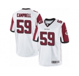 Men's Nike Atlanta Falcons #59 De'Vondre Campbell Limited White NFL Jersey