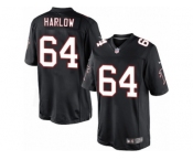 Men's Nike Atlanta Falcons #64 Sean Harlow Limited Black Alternate NFL Jersey