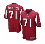 Men's Nike Atlanta Falcons #71 Wes Schweitzer Game Red Team Color NFL Jersey