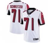 Men's Nike Atlanta Falcons #71 Wes Schweitzer White Vapor Untouchable Limited Player NFL Jersey