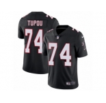 Men's Nike Atlanta Falcons #74 Tani Tupou Black Alternate Vapor Untouchable Limited Player NFL Jersey