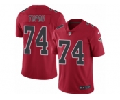 Men's Nike Atlanta Falcons #74 Tani Tupou Limited Red Rush NFL Jersey