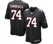Men's Nike Atlanta Falcons #74 Ty Sambrailo Game Black Alternate NFL Jersey
