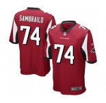 Men's Nike Atlanta Falcons #74 Ty Sambrailo Game Red Team Color NFL Jersey