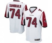 Men's Nike Atlanta Falcons #74 Ty Sambrailo Game White NFL Jersey