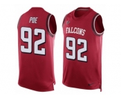 Men's Nike Atlanta Falcons #92 Dontari Poe Limited Red Player Name & Number Tank Top NFL Jersey