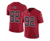 Men's Nike Atlanta Falcons #92 Dontari Poe Limited Red Rush NFL Jersey