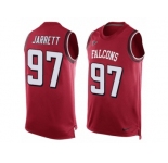 Men's Nike Atlanta Falcons #97 Grady Jarrett Limited Red Player Name & Number Tank Top NFL Jersey