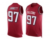 Men's Nike Atlanta Falcons #97 Grady Jarrett Limited Red Player Name & Number Tank Top NFL Jersey