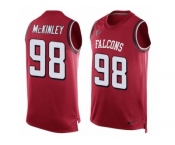 Men's Nike Atlanta Falcons #98 Takkarist McKinley Limited Red Player Name & Number Tank Top NFL Jersey