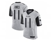 Nike Atlanta Falcons #11 Julio Jones Gray Men's Stitched NFL Limited Gridiron Gray II Jersey