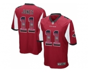 Nike Atlanta Falcons #11 Julio Jones Red Team Color Men's Stitched NFL Limited Strobe Jersey