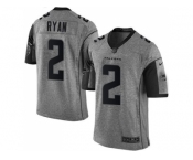 Nike Atlanta Falcons #2 Matt Ryan Gray Men's Stitched NFL Limited Gridiron Gray Jersey