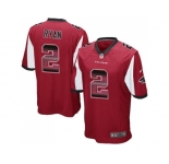 Nike Atlanta Falcons #2 Matt Ryan Red Team Color Men's Stitched NFL Limited Strobe Jersey