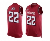 Nike Atlanta Falcons #22 Keanu Neal Limited Red Player Name & Number Tank Top NFL Jersey