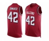Nike Atlanta Falcons #42 Patrick DiMarco Red Team Color Men's Stitched NFL Limited Tank Top Jersey