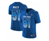 Nike Atlanta Falcons #51 Alex Mack Royal Men Stitched NFL Limited NFC 2018 Pro Bowl Jersey