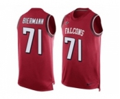 Nike Atlanta Falcons #71 Kroy Biermann Red Team Color Men's Stitched NFL Limited Tank Top Jersey