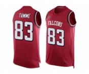 Nike Atlanta Falcons #83 Jacob Tamme Red Team Color Men's Stitched NFL Limited Tank Top Jersey
