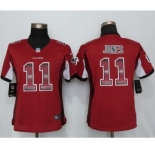 Women Nike Atlanta Falcons #11 Julio Jones Red Strobe Jersey