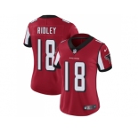 Women Nike Atlanta Falcons #18 Calvin Ridley Red Team Color Stitched NFL Vapor Untouchable Limited Jersey