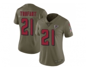 Women Nike Atlanta Falcons #21 Desmond Trufant Olive Stitched NFL Limited 2017 Salute to Service Jersey