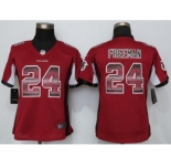 Women Nike Atlanta Falcons #24 Devonta Freeman Red Strobe Jersey