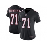 Women Nike Atlanta Falcons #71 Wes Schweitzer Black Alternate Vapor Untouchable Limited Player NFL Jersey