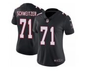 Women Nike Atlanta Falcons #71 Wes Schweitzer Black Alternate Vapor Untouchable Limited Player NFL Jersey