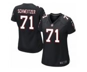 Women Nike Atlanta Falcons #71 Wes Schweitzer Game Black Alternate NFL Jersey