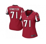 Women Nike Atlanta Falcons #71 Wes Schweitzer Game Red Team Color NFL Jersey