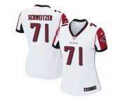 Women Nike Atlanta Falcons #71 Wes Schweitzer Game White NFL Jersey