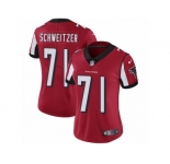 Women Nike Atlanta Falcons #71 Wes Schweitzer Red Team Color Vapor Untouchable Limited Player NFL Jersey