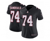 Women Nike Atlanta Falcons #74 Ty Sambrailo Black Alternate Vapor Untouchable Limited Player NFL Jersey