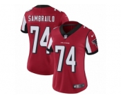Women Nike Atlanta Falcons #74 Ty Sambrailo Red Team Color Vapor Untouchable Limited Player NFL Jersey