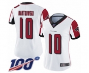 Women's Atlanta Falcons #10 Steve Bartkowski White Vapor Untouchable Limited Player 100th Season Football Jersey