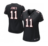 Women's Atlanta Falcons #11 Julio Jones Game Black Alternate Football Jersey