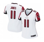 Women's Atlanta Falcons #11 Julio Jones Game White Football Jersey