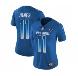 Women's Atlanta Falcons #11 Julio Jones Limited Royal Blue NFC 2019 Pro Bowl Football Jersey