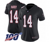 Women's Atlanta Falcons #14 Justin Hardy Black Alternate Vapor Untouchable Limited Player 100th Season Football Jersey