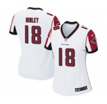 Women's Atlanta Falcons #18 Calvin Ridley Game White Football Jersey